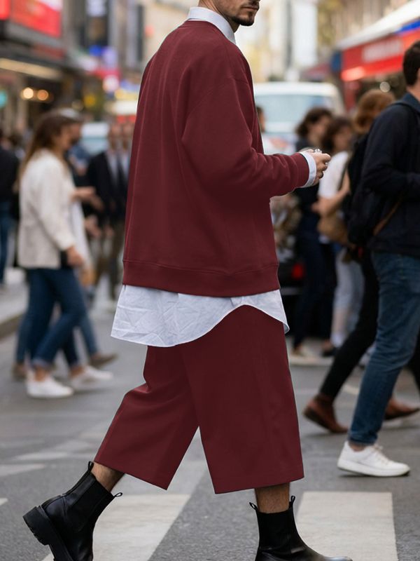 Men's Minimalist Casual Two Piece Outfit SKUL45294