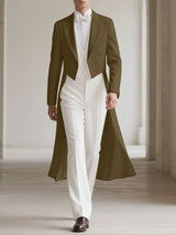 Men's Casual Tail Hem Long Sleeve Blazer SKUL28107