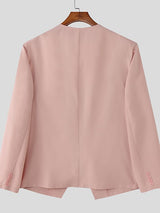 Men's Deconstructed Hollow Neck Casual Blazer SKUL41342