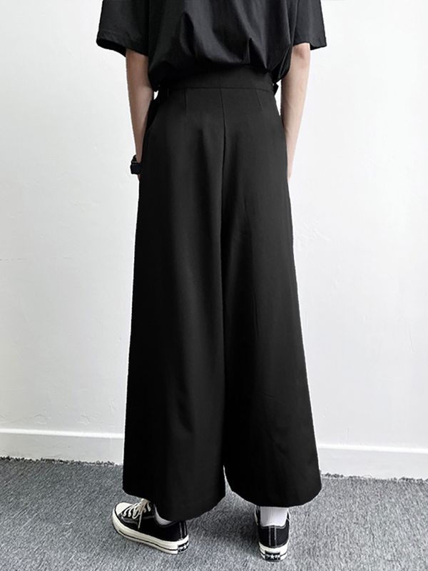 Men's Solid Drape Pleated Casual Pant SKUL32942