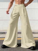 Men's Solid Color Frog Button Pant SKUL60164