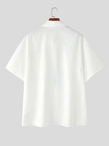 Mens Floral Print Casual Short Sleeve Shirt SKUL08521