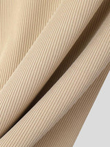 Mens Solid Color Textured Long Sleeve T-Shirt SKUK95633