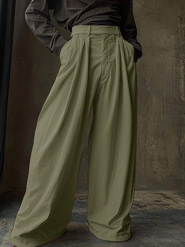 Mens Solid Color Minimalist Loose Casual Pant SKUL15581