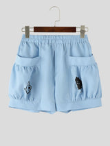 Men's Unisex Harajuku Style Kawaii Cat Graphic Oversized Balloon Cargo Short SKUL53958