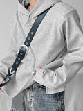 Mens Irregular Zip Design Long Sleeve Hoodie SKUK30935
