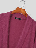 Mens Plush Deep V-Neck Pullover Sweater SKUK25688