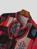 Mens Ethnic Totem Print Cotton Muslim Robe SKUK28294