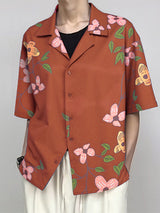 Men's Floral Print Short Sleeve Shirt SKUL17944