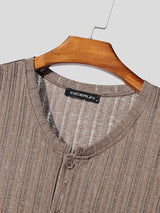 Men's Solid Color Knit Texture Casual Tank SKUL17865