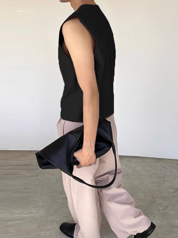 Men's Solid Casual Waistcoat SKUL32791