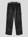 Mens Solid Drawcord Cuff Cargo Pants SKUK31064