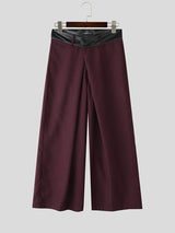 Men's Pleated Wide Leg Casual Pant SKUL29772