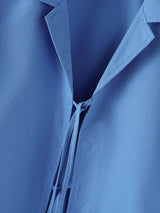 Men's Drawstring Patchwork Short Sleeve Shirt SKUL36626