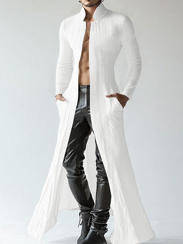 Men's Deconstructed Textured Long Sleeve Cardigan SKUL29744