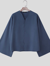 Men's Solid Color Casual Long Sleeve Shirt SKUL47874