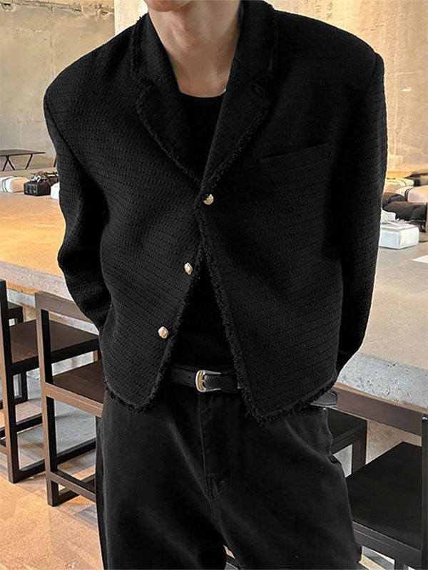 Men's Solid Casual Long Sleeve Blazer SKUL25960
