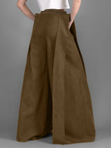 Men's Deconstructed Wide Leg High Waist Pant SKUL39791