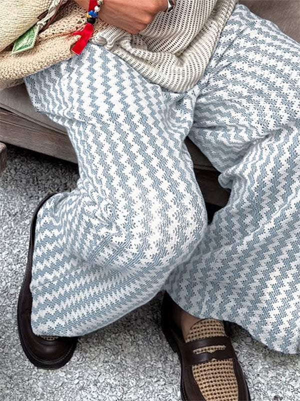 Mens Vacation Style Striped Casual Pant SKUL13897