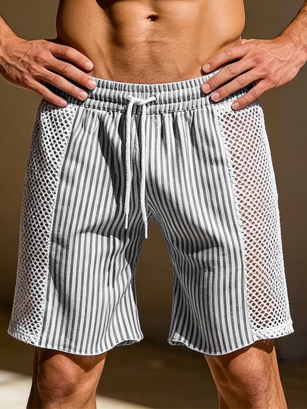 Men's Avant-Garde Vertical Striped Resort Short SKUL63133
