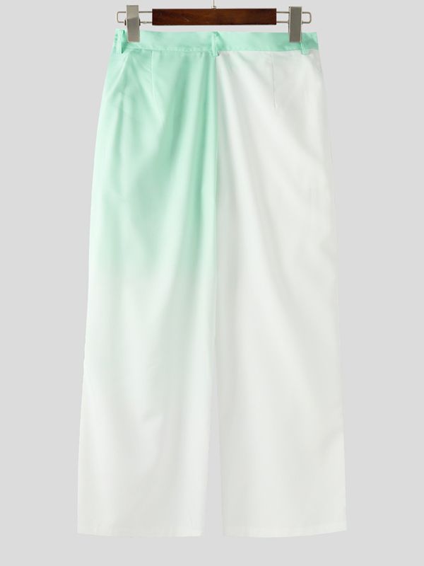 Men's Ruffle Patchwork Gradient Casual Pant SKUL31782