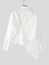 Men's Irregular Hollow Out Casual Long Sleeve Blazer SKUL22299