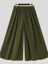 Men's Deconstructed Solid Color Pleated Pant SKUL48757