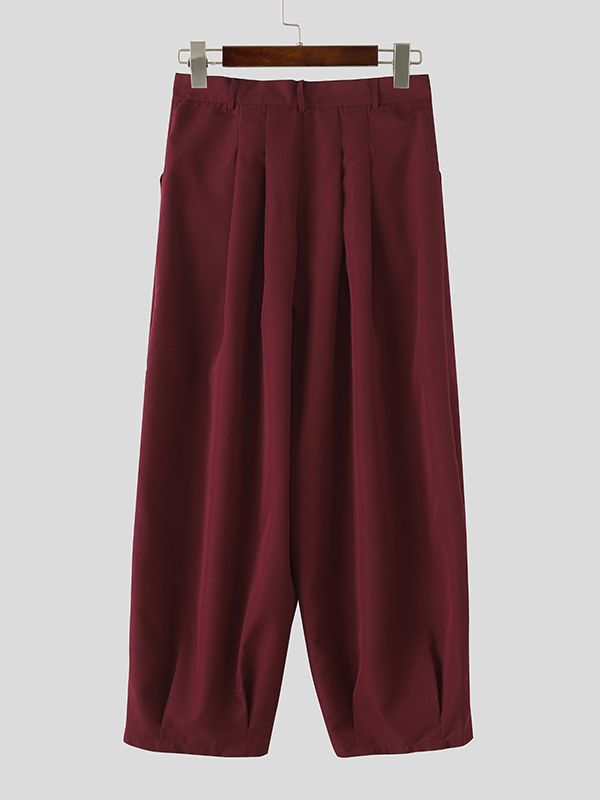 Men's Vintage Versatile Pleated Lantern Pant SKUL46295