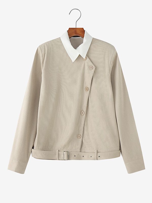 Men's Solid Color Casual Long Sleeve Jacket SKUL43723