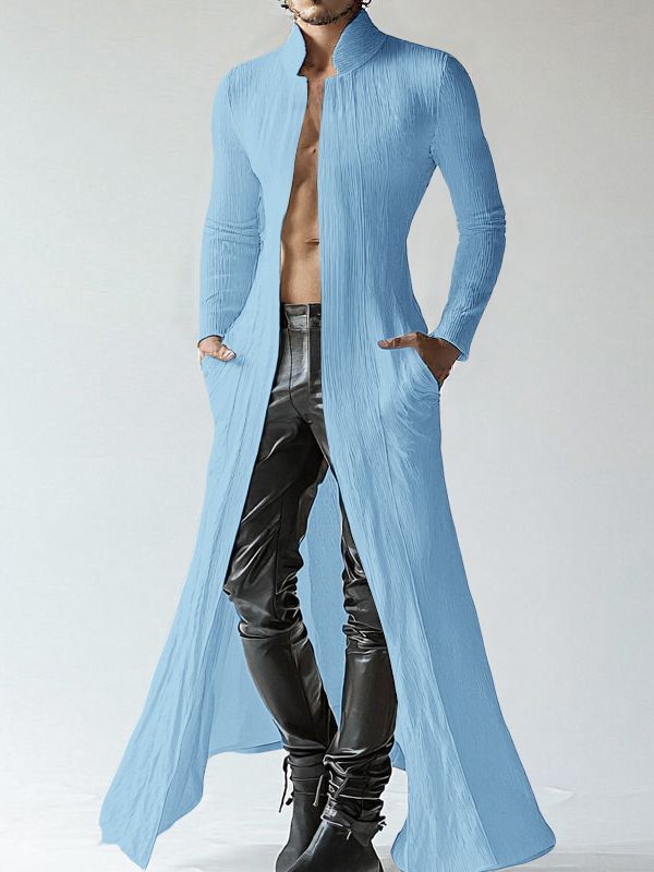 Men's Deconstructed Textured Long Sleeve Cardigan SKUL29744