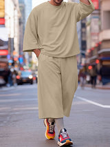 Men's High Street Urban Casual Oversized Baggy Two Pieces Outfit SKUL81100