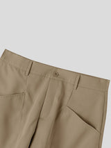 Men's Avant-Garde Darkwear Urban Street Asymmetric Skirt Overlay Drop-Crotch Pant SKUL84575
