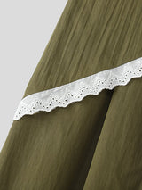 Men's Lace Patchwork Layered Casual Pant SKUL41702