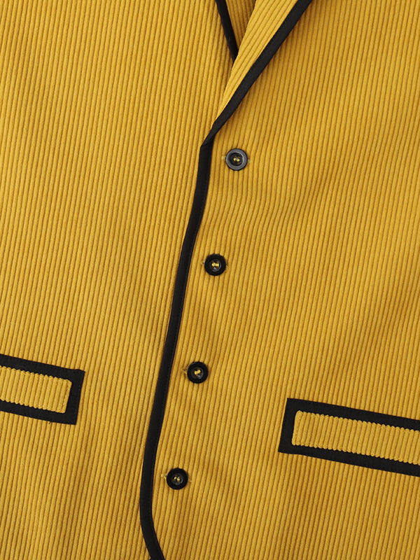 Men's Bold Striped Contrast Casual Waistcoat SKUL31255