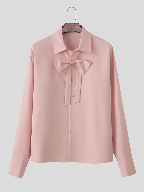 Men's Bow Patchwork Two Pieces Outfit SKUL40169