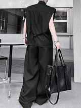 Men's Solid Color Casual Two Pieces Outfit SKUL26990