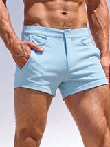 Men's Beach Resort Fit Soft Knit Button Front Booty Short SKUL76208