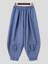 Men's Japanese Utility City Walk Pleated Low Flap Pocket Balloon Cargo Pant SKUL83985