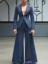 Men's Color Block Stitch Two Pieces Outfit SKUL36450