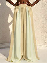Men's Avant-Garde Tri-Color Block Flowing Palazzo Pant SKUL60084