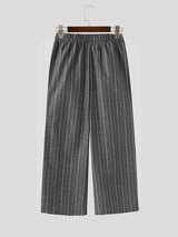 Men's Striped Textured Wide Leg Pant SKUL29704