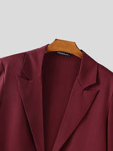 Men's Tassel Patchwork Long Casual Blazer SKUL35040