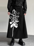 Mens Chinese Style Floral Print Tie Skirt SKUK39175