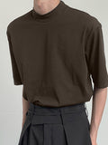 Mens Solid Casual Half Sleeve T-Shirt SKUK13752
