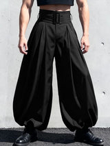 Men's Solid Color Oversized High Waist Pant SKUL50080