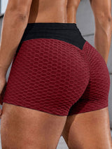 Men's High-Waisted Honeycomb Textured Scrunch Butt Short SKUL71248