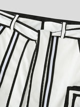 Mens Striped Colorblock Casual Pant SKUL20521
