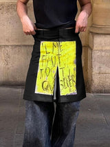 Men's Harajuku Streetwear Graphic Graffiti Skirt SKUL51830