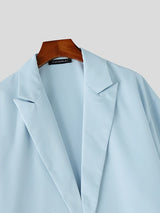 Men's Solid Color V Neck Half Sleeve Shirt SKUL51953