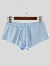 Men's American Vintage High-Street Low-Rise Ribbed Knit Fitted Short SKUL72510